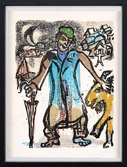 La Ville (Miasto), z cyklu: Poèmes, plansza XVII, 1968