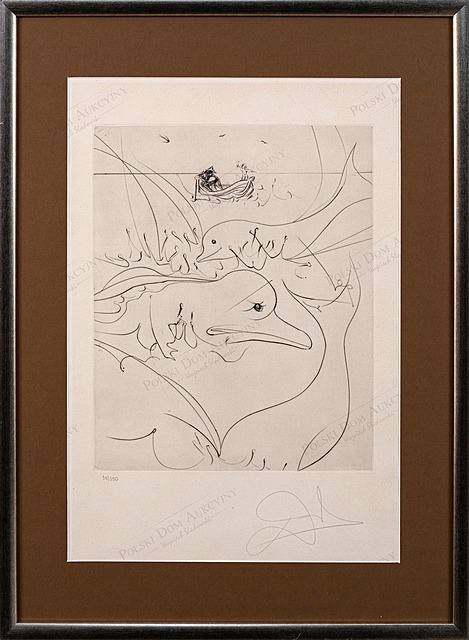 Delfiny, z cyklu: "Stary człowiek i morze" Hemingwaya, 1974