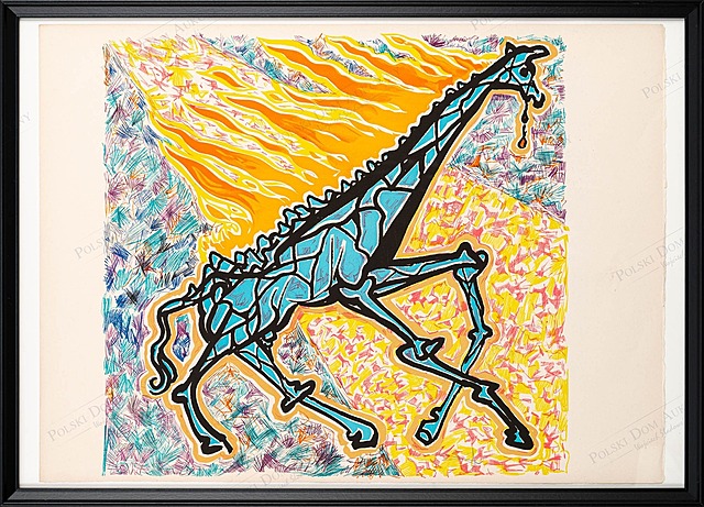 La girafe en feu (Płonąca żyrafa), z cyklu: Ludzka dżungla, 1973