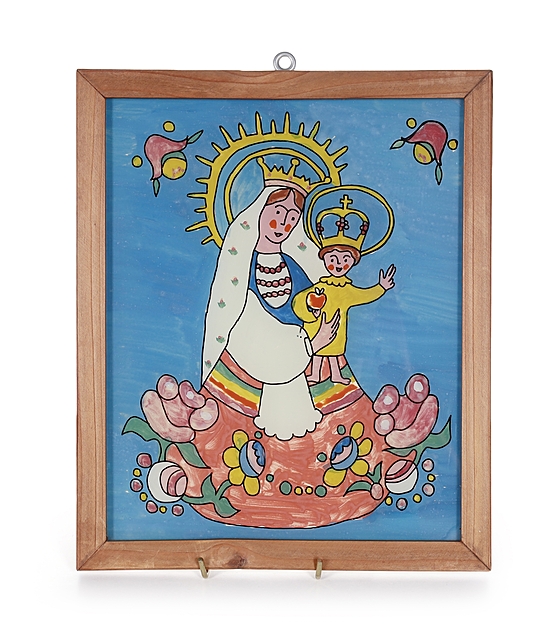 Obrazek na szkle: Matka Boska z dzieciątkiem, 1984