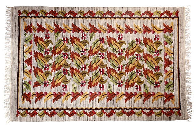 Kilim z motywem jesiennych liści