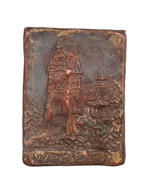 Ceramiczna (mała) plakieta - Warszawa