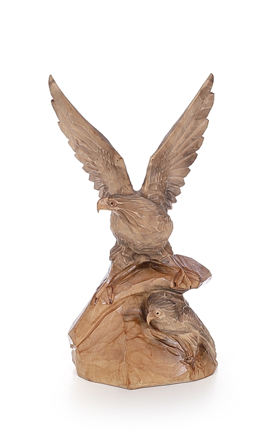 Rzeźba drewniana "Orły"