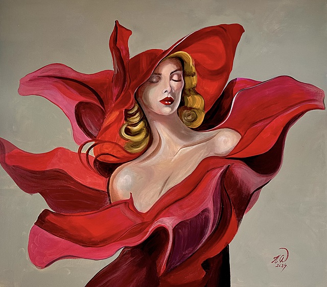 Femme en Rouge, 2024